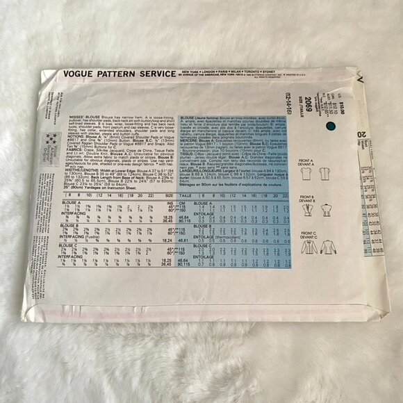 Vogue Career Anne Klein II Sewing Pattern - Picture 2 of 2